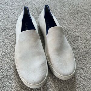 White Rothy’s Slip Ons Sneakers